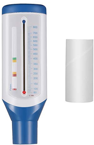 Baluue Spitzenmengenmesser – Spirometrie Standard, Durchflussmesser für Asthma für Frauen und Männer