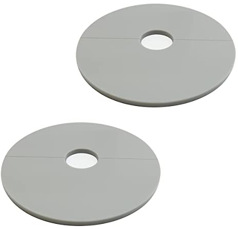 Rosetten Abdeckung für Rohre, Heizungen, Geländer - EINFACHE MONTAGE, Rohrverkleidung MADE IN GERMANY - Rohrmanschetten Weiss/Grau/Schwarz | Heizungsrohr Verkleidung, Rohrabdeckung Blende Manschette