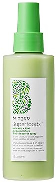 Briogeo Superfoods Avocado and Kiwi Mega Moisture 3-in-1 Leave In Conditioner | Hydrate, Detangle, and UV Protection | Vegan, Phalate & Paraben-Free | 170ml