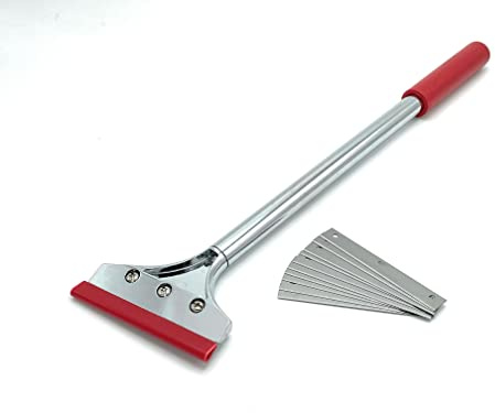 CCA 18” Heavy Duty Floor & Wallpaper Scraper with 4” Scraper Pack | Removes paint, grout, mortar and uneven patches for a clean, level floor before installation.