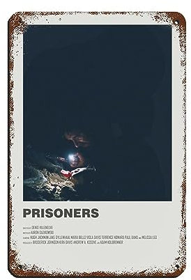 KOURT Filmplakat im Vintage-Stil mit Aufschrift Prisoners Alternative aus Metall, für Pub, Club, Café, Bar, Zuhause, Wandkunst, Dekoration, Poster, Retro, 20 x 30 cm