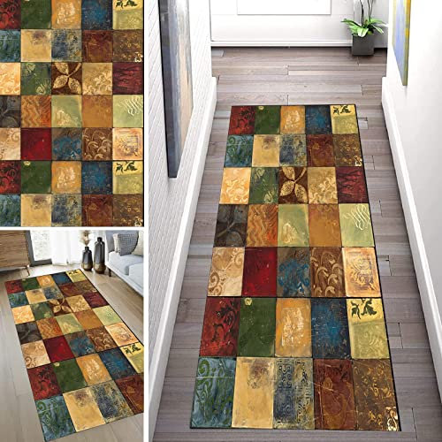 Generico Passatappeto passatoia 90 x 130 cm Antiscivolo e Antistatico passatoia da Cucina, Moderno, Economico per Interno, Esterno, Camera da Letto, Cucina, Ingresso D