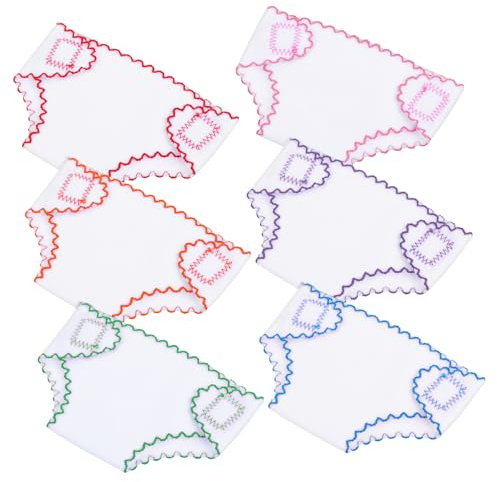 MAGICLULU 6Er Set Puppenwindeln Aus Stoff Für 18 Zoll Mini Puppen Waschbar Und Wiederverwendbar Einstellbare Größe Für DIY Puppenzubehör Und Rollenspiele