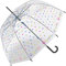 United Colors of Benetton Benetton Parapluie cloche automatique transparent Dip Dye, Signature Dot, 105 cm