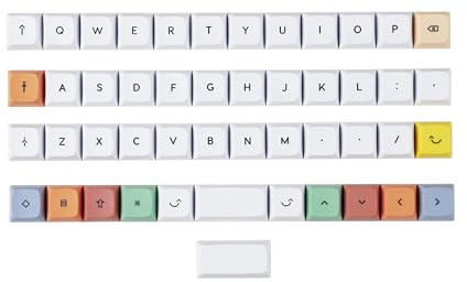 YMDK XDA-Tastenkappe, 1,1 mm, PBT für MX-Switches, 40 % Tastatur, Planck, YMD40v2, Niu40, buntes Design