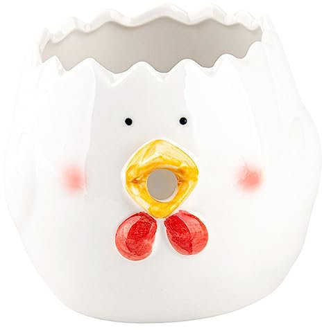 Hoement Ceramic Egg Separator Yolk White Divider Strainer Egg Shell Remover Kitchen Tool for Baking