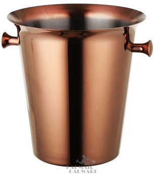 5L Stainless Steel Ice Bucket Wine Champagne Wine Chiller Wine Bottle Cooler Champagne Beer Chiller Ice Barrel(Copper)