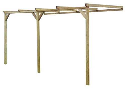ShGaxin Terrassen-Pergola, Rosenbogen, Rankgitter, Rankhilfe, Spalier, Garden Arch, Gartenbogen, Gartenpergola, 2x4x2,2 m Holz