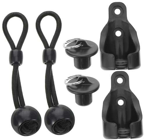DOITOOL Bungee-gurte Für Rollos Winddichte Bungee-schnurenden Gardinenstangenhalter Ohne Bohren Rollo-teile Stopper Endkappe