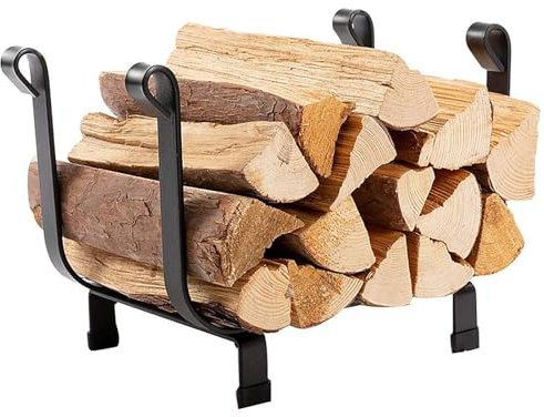 GUHPZA Portalegna da Giardino per Interni ed Esterni, portalegna da Giardino per Interni in Ferro, Piccolo portalegna per Camino, portalegna Decorativo per Esterni, Facile da Montare