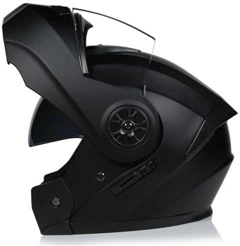 Casque modulable et Rabattable pour vélo de Plage Femmes Système de Ventilation Haute efficacité en ABS Toutes Saisons Miroir Clair Miroir thé Doublure Amovible Casques Moto Hommes Homologué EUR