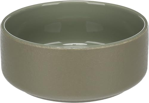 Hundenapf Keramik – hundenapf Keramik groß – 1,2l – für Matte hundenapf geeignet – rund grün – Flamingo
