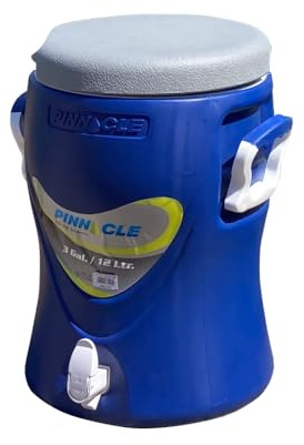 Pinnacle Bidones para Agua – Bidon Agua con Grifo y Dispensador de Agua – Ultra Resistente, con Aislante PU Ideal para Eventos Deportivos y Competiciones (12 litros)