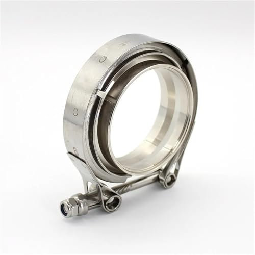 Tubo Scarico Auto Kit Flangia Maschio Femmina Universale Per Tubo Scarico Turbo Con Fascetta V In Acciaio Inox 304 Per Auto Scarico Punta Coda