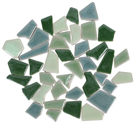 SOLUSTRE 500g Piastrelle in Ceramica Smaltate Resistenti Per Artigianato Brillanti e Naturali Superficie Liscia Per Fai Da Te