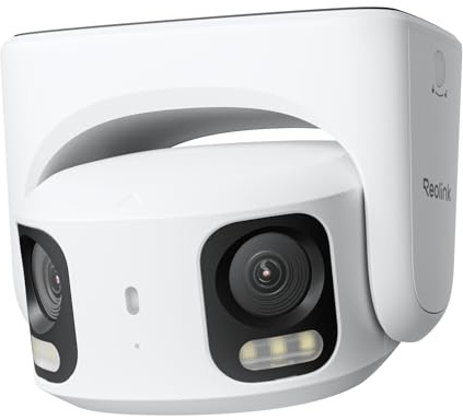 Reolink 8MP Dual-Lens Überwachungskamera mit 180° Sichtwinkel, RP-PCT8MD | Professional PoE Überwachungskamera aussen mit 180° Panoramaansicht, Farb-Nachtsicht, Perimeterschutz, intelligente Erkennung