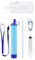 Outdoor Water Filter Straw – Portable Personal Drinking Straw Filter for Camping, Hiking, Survival – Removes Bacteria, Parasites & Microplastics from Rivers, Lakes