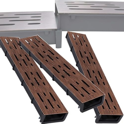 3 Pcs Garten Entwässerungsrinne Schmaler Bodenablauf Metall Gitterrost 5cm 7.5cm 10cm Lineare Duschrinne Rinnenablauf Für Pool Hof Badezimmer Küche(W 10cm(4))