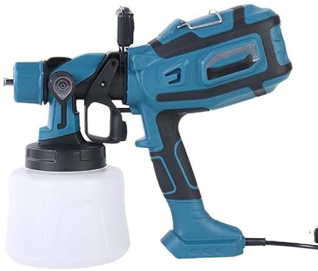 Pistola elettrica a spruzzo con luce LED, 900 W, capacità 900 ml/1400 ml, ugello anti-intasamento, 3 modalità di spruzzo, velocità variabile, per pittura, macchia, lattice, mobili, auto, recinzione