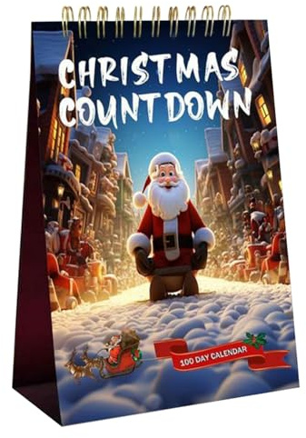Countdown Kalender - Abreiß-Kalender Als Tisch Adventskalender Für Weihnachten,Winterdekoration Für Zuhause Büro Studierzimmer Dezember Festtage