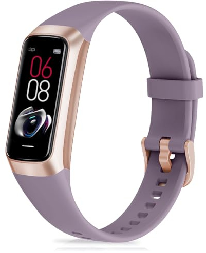 ST-CARE Fitness Tracker with Step Counter/Calories/Stopwatch, Activity Tracker, Health Tracker with Heart Rate Monitor, Sleep Tracker,1.10''AMOLED Touch Color Screen, Pedometer Watch for Women Men