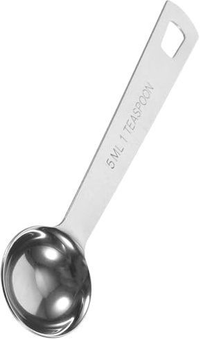 ULTECHNOVO Cuchara Medidora de Acero Inoxidable de 5 Ml para Cocina Profesional, Cucharas Medidoras de Metal para Medir Condimentos y Sal Diseño Resistente Rayaduras