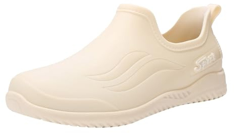 Vattenskor dam 40 halkfria, regnskor dam bekväma trädgårdsskor slitstarka utomhusskor slip-on sommarskor enfärgade arbetsskor lätta slip-on skor halkfria barfotaskor