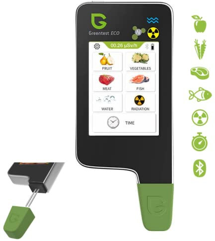 Greentest Eco 6 Geigerzähler + Nitrattester Fleisch Fisch TDS Wassertester dosimeter Strahlenmessgerät Strahlungsmessgerät nitrat tester messgerät geiger counter nitratmessgerät
