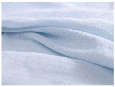 Bestgift 100% algodón, 2 capas, multiusos, absorbente, para alimentos y filtro, bolsa para leche de frutos secos, pañuelo, pasapurés, azul, 145 * 100 cm