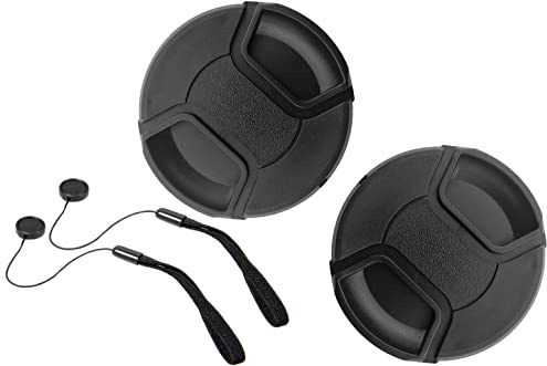 46mm Snap-on Lens Cap Compatible with Nikon Nikkor Z DX 16-50mm f/3.5-6.3 VR,Panasonic LUMIX G 25mm, F1.7 ASPH,LUMIX G II 20MM, F1.7 ASPH,Olympus M.ZUIKO Digital 25mm f/1.8,17mm f/1.8[2 Pack]