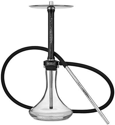 First Hookah russische Shisha Wasserpfeife Light Core Clear/Black