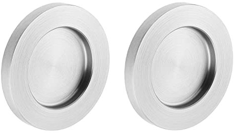 ck-tuerbeschlaege Griffmuschel zum Aufkleben Edelstahloptik rund 70 x 8 mm 1 Paar