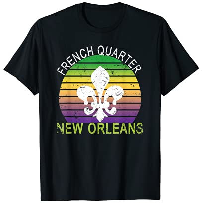 Französisches Viertel New Orleans mit Fleur de Lys T-Shirt