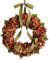 Corona de otoño para puerta de casa, decoración de 35 x 35 cm, para decoración de interior y exterior