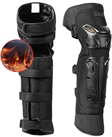 HGTRH Kniepolster Für Motorrad Winter Motorrad Knieschützer, Motocross Knieprotektoren Knieschützer Motorrad Kniebandage Kniepolster Knieprotektoren Motorrad Set- 2 Stück
