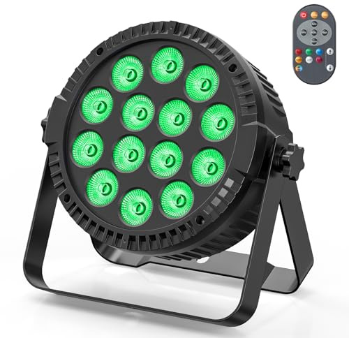 HOLDLAMP 84W LED Par Strahler 14 led Bühnenlicht Partylicht 4-in-1 RGBW DMX512 Par Licht Beleuchtung mit Fernbedienung Discolicht für Stage DJ Party Show Bar Halloween Weihnachten (1 Stück)