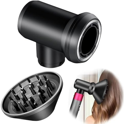 Chuancheng Diffuser and Adaptor for Dyson Airwrap Styler for Airwrap Styler Into A Hair Dryer Combination, 1.0 Count