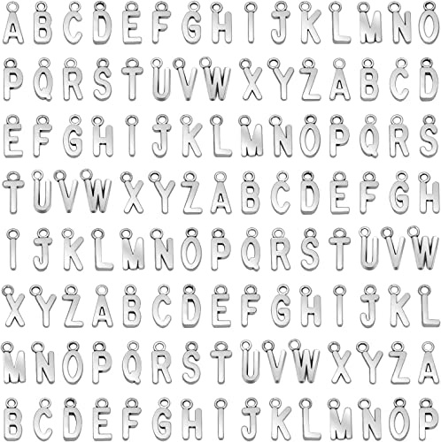 KAIAIWLUO Ciondoli Alfabeto,78 Pz 3 Set Lettera A-Z Pendent Charms Ciondolo Lettere Lettera Ciondolo per Gioielli Che Fanno Bracciali con Nomi Assortiti