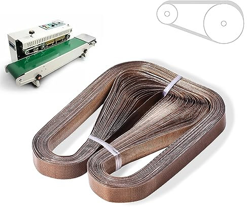 KitchenRaku 50pcs Band Sealer Belts for FR-770 Continuous Band Sealer,PTFE Teflon Tape for Automatic Horizontal Sealing Machine (770mm x 15mm x 0.2mm)