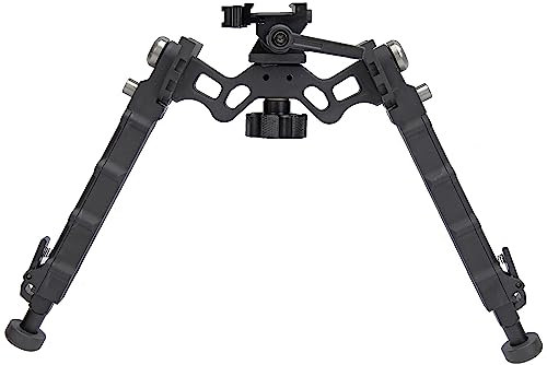 Long Range Chasse Large Position Rifle Bipod Pan & Cant avec Support à Détachement Rapide sur Rail Picatinny 1913
