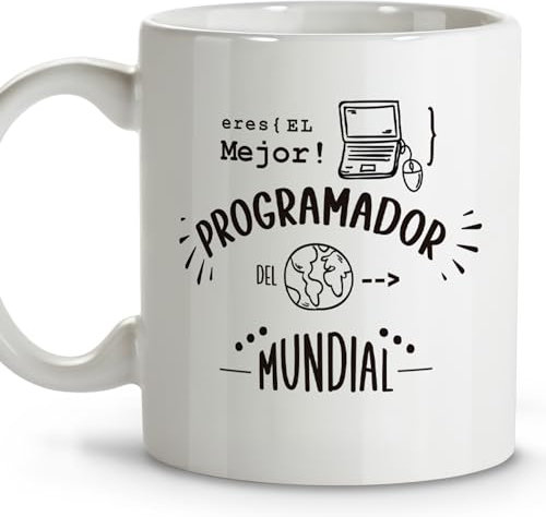 LolaPix Tazas de café originales. Tazas originales para regalar. Regalos para programadores. Tazas personalizadas. Taza cerámica 330 ml.