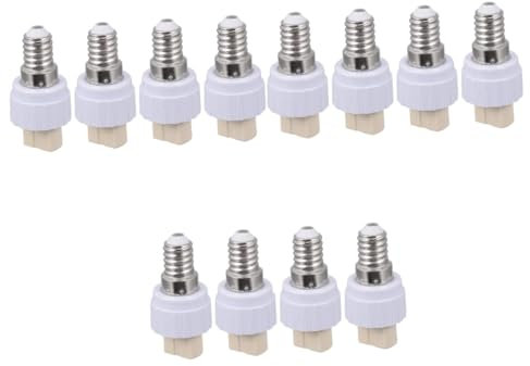 Gadpiparty 12stücke Lampenfassung Adapter Teilig Sicher Und Langlebig Für Led Und Energiesparlampen Nicht Geeignet Für Heizlampen Einfache Umrüstung Für Vielseitige Beleuchtung