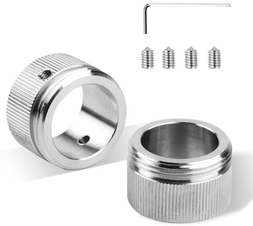 2 Pezzi Adattatori in Acciaio Inossidabile (304) per Valvole Danfoss RA su M30 x 1,5 – per Testine Termostatiche e Valvole per Termosifoni