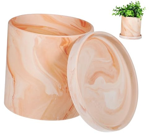 Milisten Terracotta Blumentopf Mit Untersetzer Für Sukkulenten Und Zimmerpflanzen Aus Robustem Natürlichem Terracotta Mit Drainageloch Für Optimale Bewässerung