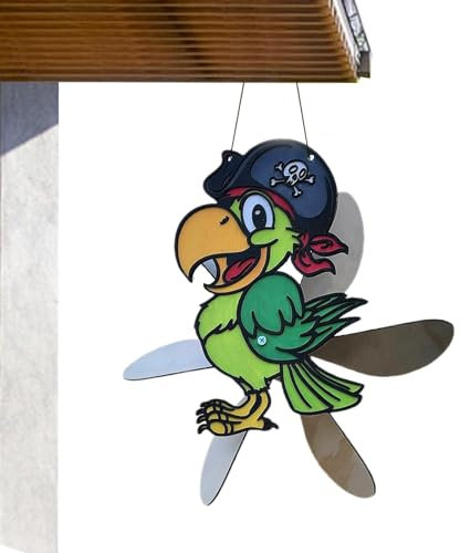 Éoliennes à Vent, girouettes de Jardin en Plein air - Décoration de fileuses d’Animaux en Bois | Moulin à Vent de Jardin Unique, Ornements de pelouse Amusants pour l'ambiance extérieure de la