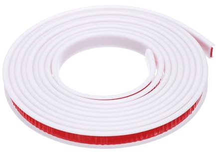 sourcing map U-Shape Edge Banding, 9.8ft x 12mm TPE Self-Adhesive Veneer Edging, Plywood Edge Trim Flexible Furniture Edge Protector for Countertop Cabinet Shelf Repair Restoration (White)