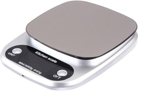 Hoement Báscula De Cocina Portátil 5 Kg/0.1g Digital Acero Inoxidable Para Recargable