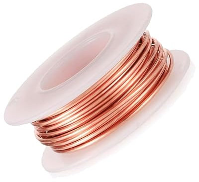 Pure Copper Bonsai Wire - 1.3mm x 10m, 16 Gauge, Bendable, Ideal for Gardening, Jewelry Making & Art Crafts