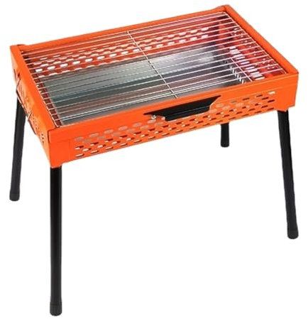 GTOULHH BBQ Grills Holzkohlegrill, Tragbarer Grill, Faltbare Metall-BBQ-Grills Für Picknick-Kochen Im Freien Holzkohlegrill Picknickgrill