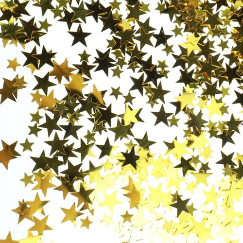 Glitzer Konfetti Gold Sternem, 30 Gramm/ 1 Unze Gold Sterne Weihnachten Tischdeko, Streu deko Weihnachten Glitzersterne Konfetti Geburtstag, Hochzeit, Silvester